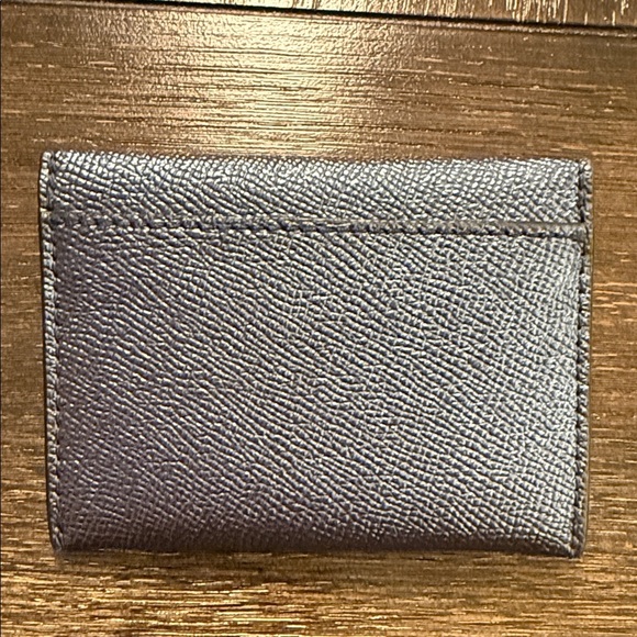 Coach Metallic Blue Bear Card Case - Picture 3 of 3
